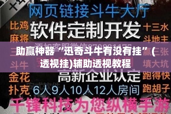 助赢神器“迅奇斗牛有没有挂”(透视挂)辅助透视教程