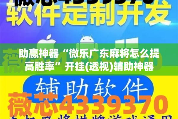 助赢神器“微乐广东麻将怎么提高胜率”开挂(透视)辅助神器