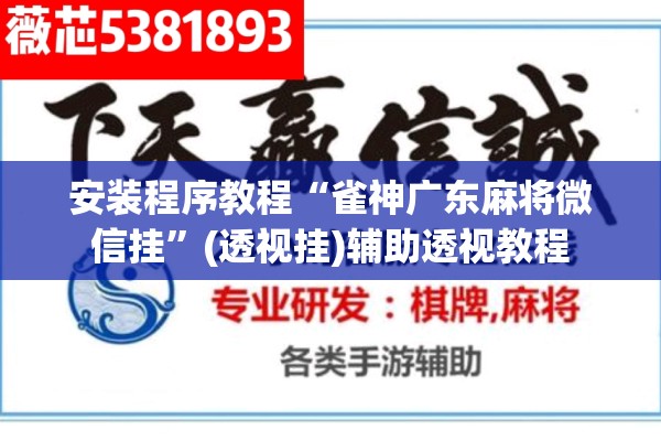 安装程序教程“雀神广东麻将微信挂	”(透视挂)辅助透视教程