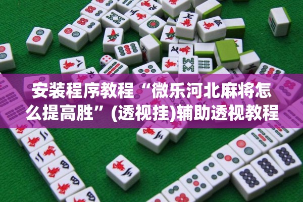 安装程序教程“微乐河北麻将怎么提高胜”(透视挂)辅助透视教程