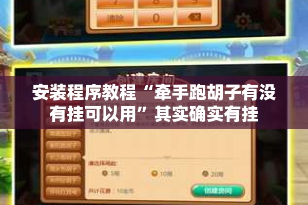 安装程序教程“牵手跑胡子有没有挂可以用”其实确实有挂