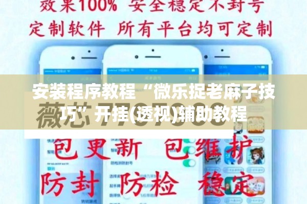 安装程序教程“微乐捉老麻子技巧”开挂(透视)辅助教程