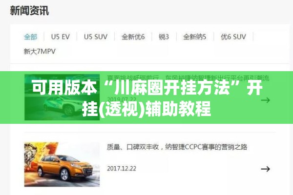 可用版本“川麻圈开挂方法	”开挂(透视)辅助教程