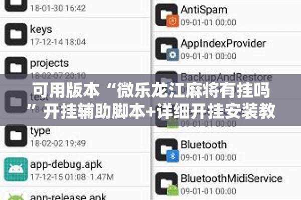 可用版本“微乐龙江麻将有挂吗”开挂辅助脚本+详细开挂安装教程