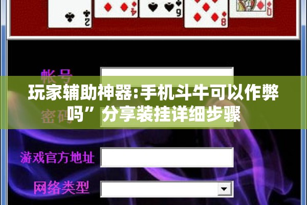 玩家辅助神器:手机斗牛可以作弊吗”分享装挂详细步骤