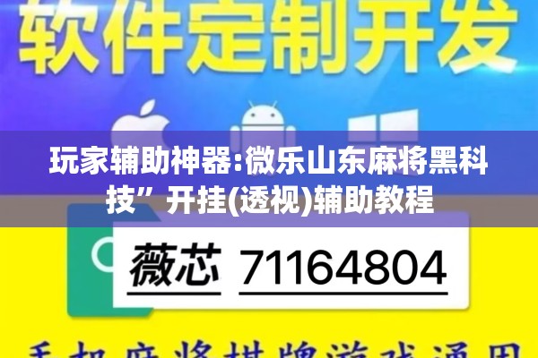 玩家辅助神器:微乐山东麻将黑科技	”开挂(透视)辅助教程