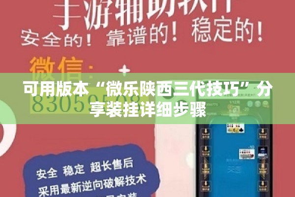 可用版本“微乐陕西三代技巧	”分享装挂详细步骤