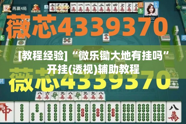 [教程经验]“微乐锄大地有挂吗	”开挂(透视)辅助教程