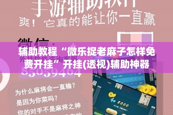 辅助教程“微乐捉老麻子怎样免费开挂”开挂(透视)辅助神器