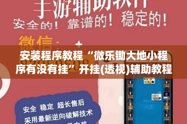 安装程序教程“微乐锄大地小程序有没有挂”开挂(透视)辅助教程