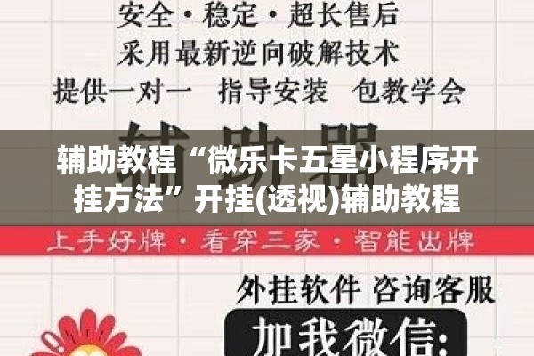 辅助教程“微乐卡五星小程序开挂方法”开挂(透视)辅助教程