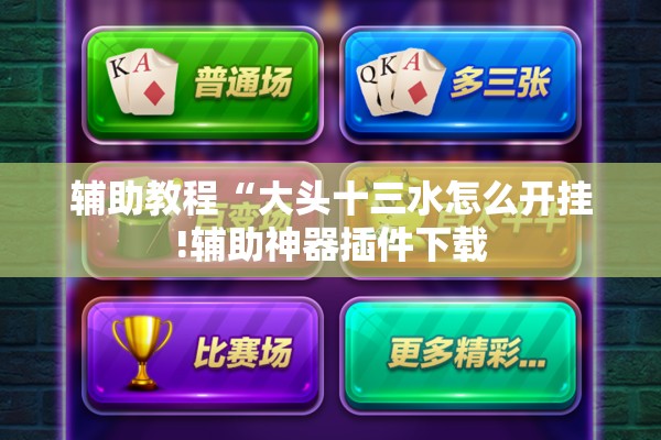 辅助教程“大头十三水怎么开挂!辅助神器插件下载 辅助教程“大头十三水怎么开挂!辅助神器插件下载