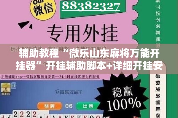 辅助教程“微乐山东麻将万能开挂器	”开挂辅助脚本+详细开挂安装教程