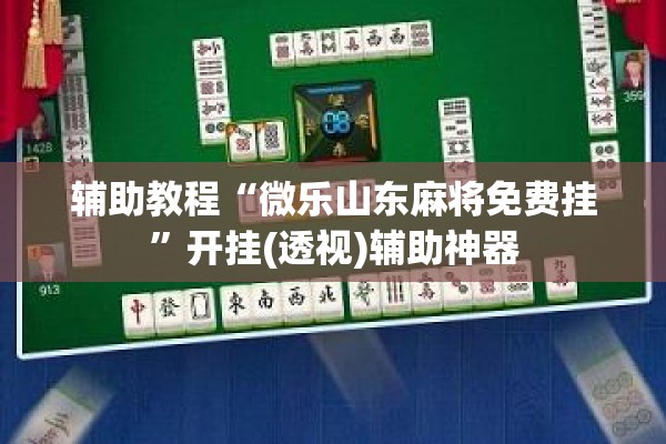 辅助教程“微乐山东麻将免费挂	”开挂(透视)辅助神器