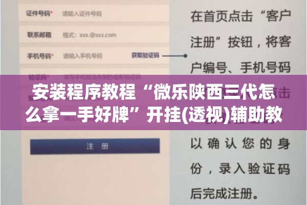 安装程序教程“微乐陕西三代怎么拿一手好牌”开挂(透视)辅助教程