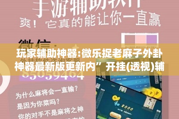 玩家辅助神器:微乐捉老麻子外卦神器最新版更新内	”开挂(透视)辅助神器