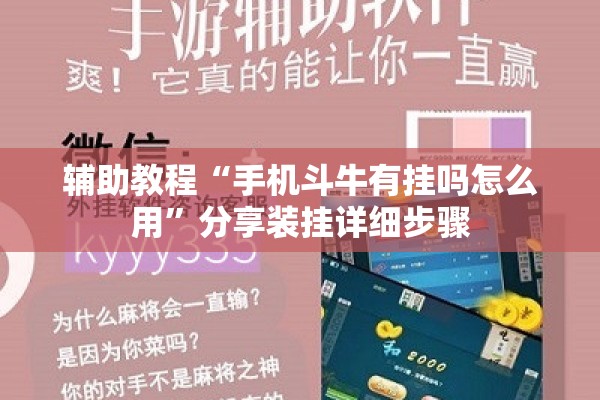 辅助教程“手机斗牛有挂吗怎么用”分享装挂详细步骤