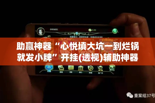 助赢神器“心悦填大坑一到烂锅就发小牌	”开挂(透视)辅助神器