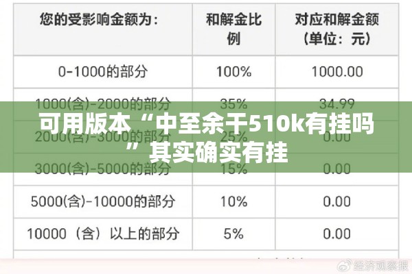 可用版本“中至余干510k有挂吗	”其实确实有挂