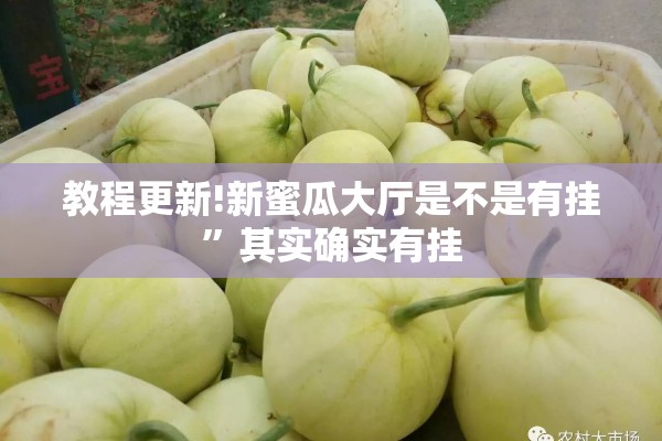 教程更新!新蜜瓜大厅是不是有挂”其实确实有挂
