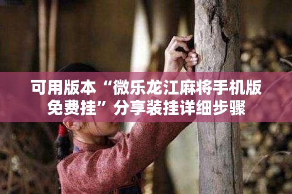 可用版本“微乐龙江麻将手机版免费挂”分享装挂详细步骤