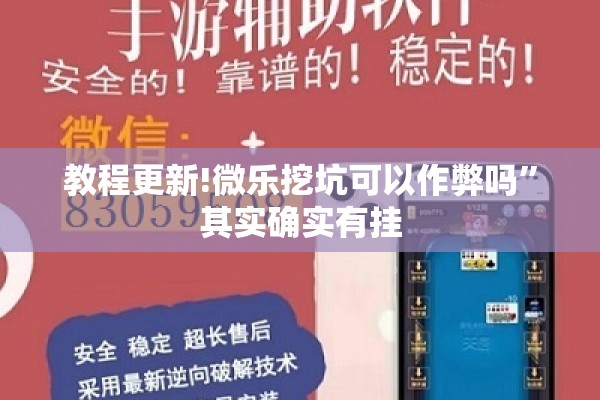 教程更新!微乐挖坑可以作弊吗”其实确实有挂