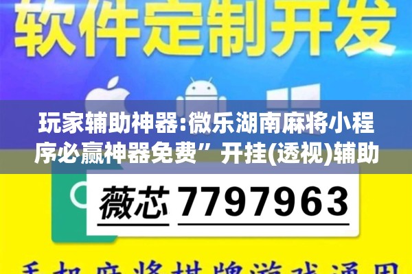 玩家辅助神器:微乐湖南麻将小程序必赢神器免费	”开挂(透视)辅助教程