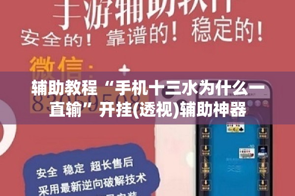 辅助教程“手机十三水为什么一直输”开挂(透视)辅助神器