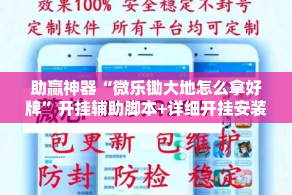 助赢神器“微乐锄大地怎么拿好牌”开挂辅助脚本+详细开挂安装教程