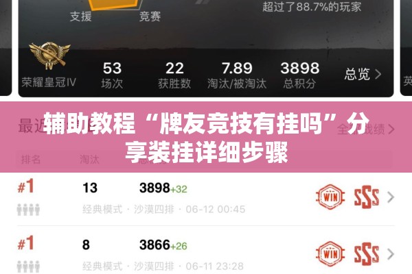 辅助教程“牌友竞技有挂吗	”分享装挂详细步骤