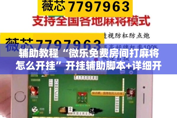 辅助教程“微乐免费房间打麻将怎么开挂”开挂辅助脚本+详细开挂安装教程