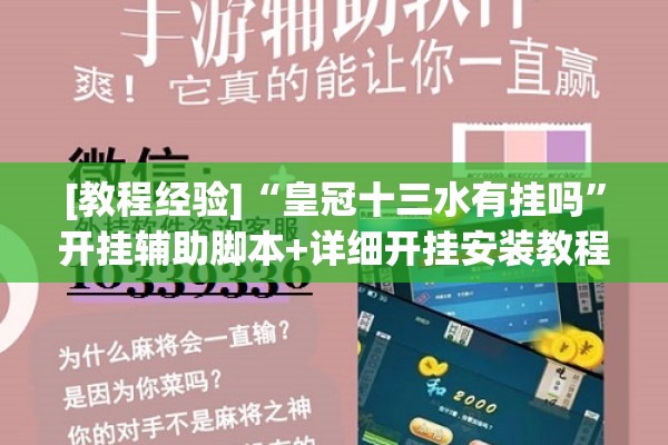 [教程经验]“皇冠十三水有挂吗”开挂辅助脚本+详细开挂安装教程