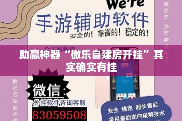 助赢神器“微乐自建房开挂”其实确实有挂