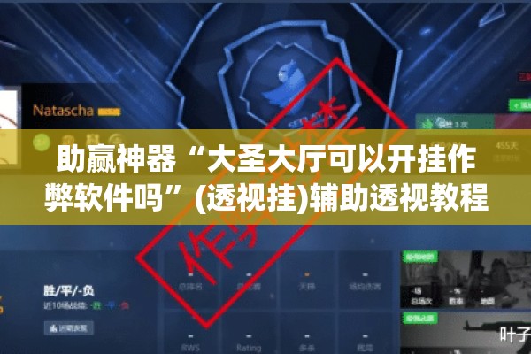 助赢神器“大圣大厅可以开挂作弊软件吗”(透视挂)辅助透视教程