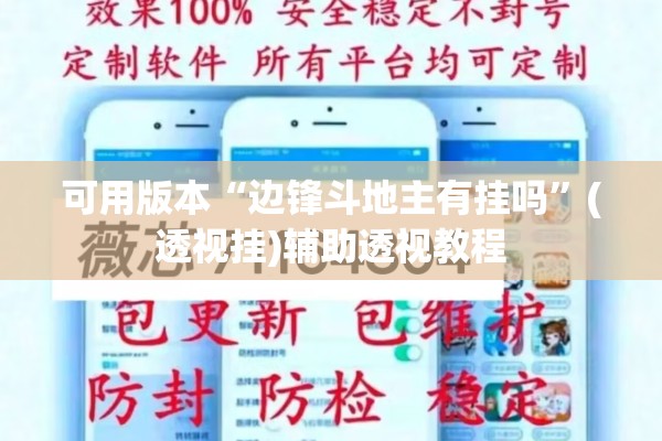 可用版本“边锋斗地主有挂吗”(透视挂)辅助透视教程