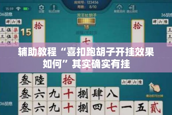 辅助教程“喜扣跑胡子开挂效果如何”其实确实有挂