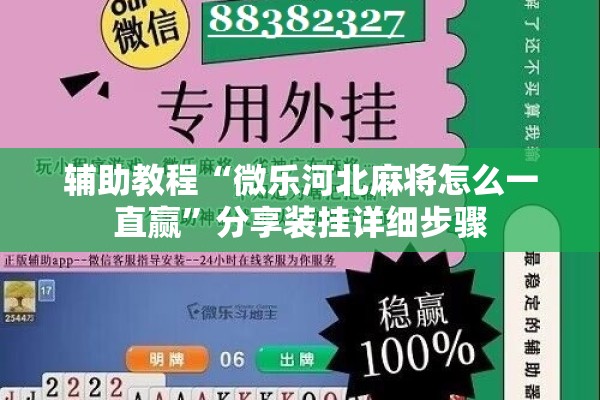 辅助教程“微乐河北麻将怎么一直赢	”分享装挂详细步骤