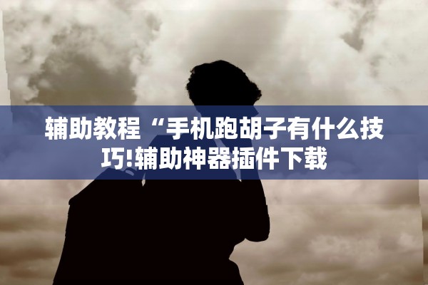 辅助教程“手机跑胡子有什么技巧!辅助神器插件下载