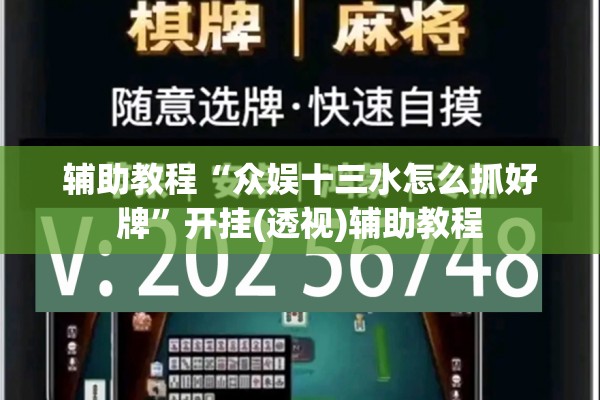 辅助教程“众娱十三水怎么抓好牌”开挂(透视)辅助教程