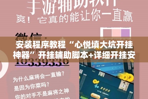 安装程序教程“心悦填大坑开挂神器	”开挂辅助脚本+详细开挂安装教程