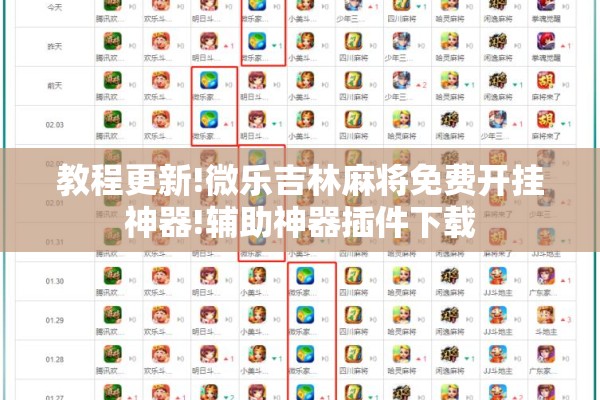 教程更新!微乐吉林麻将免费开挂神器!辅助神器插件下载 教程更新!微乐吉林麻将免费开挂神器!辅助神器插件下载