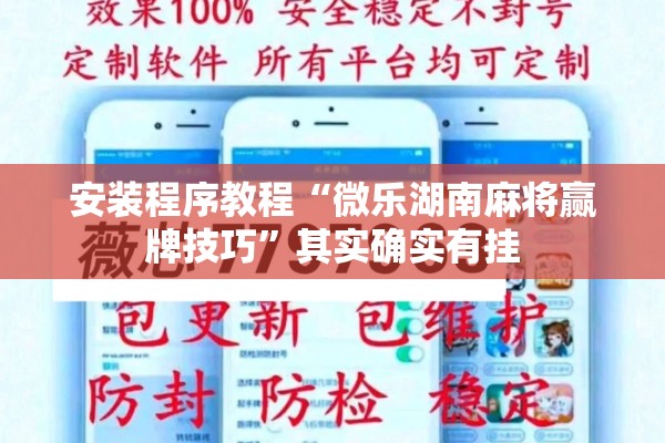 安装程序教程“微乐湖南麻将赢牌技巧	”其实确实有挂