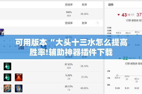可用版本“大头十三水怎么提高胜率!辅助神器插件下载 可用版本“大头十三水怎么提高胜率!辅助神器插件下载