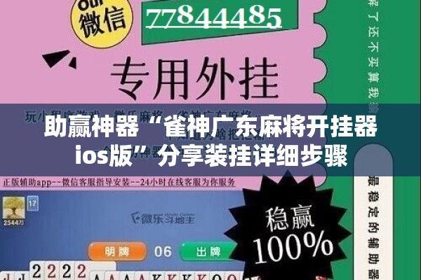 助赢神器“雀神广东麻将开挂器ios版”分享装挂详细步骤