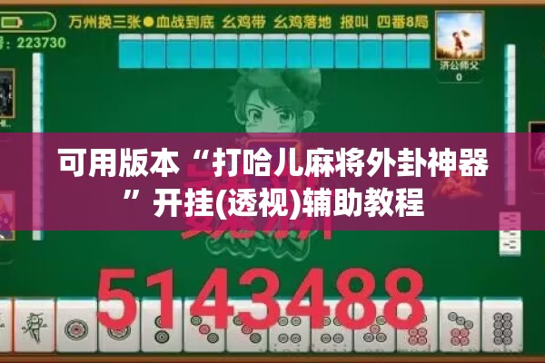 可用版本“打哈儿麻将外卦神器”开挂(透视)辅助教程