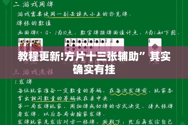 教程更新!方片十三张辅助”其实确实有挂