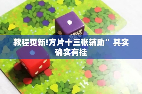教程更新!方片十三张辅助”其实确实有挂