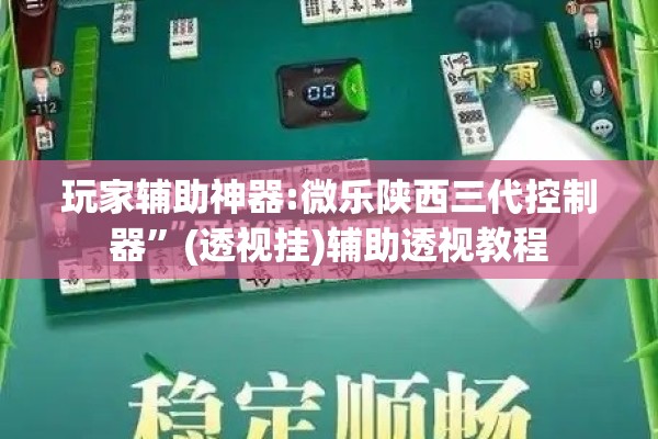 玩家辅助神器:微乐陕西三代控制器”(透视挂)辅助透视教程