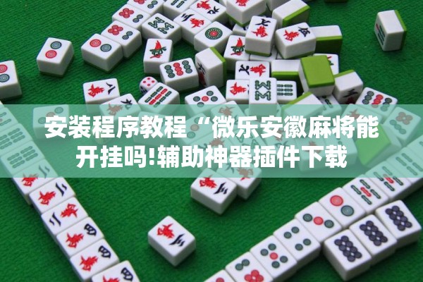 安装程序教程“微乐安徽麻将能开挂吗!辅助神器插件下载