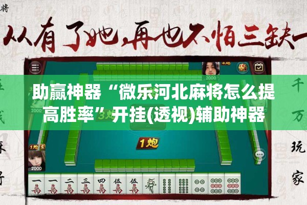 助赢神器“微乐河北麻将怎么提高胜率”开挂(透视)辅助神器